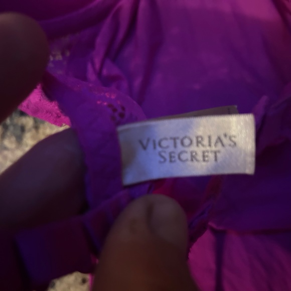 VICTORIA SECRET 36D hot pink sexy lingerie slip nightie dress - Picture 3 of 7